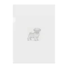 鼻ぺちゃ犬と和猫の美毛並み パグ Clear File Folder