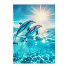終わらない夢🌈の美しい海とイルカ🐬✨ Clear File Folder