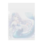 「ワンダーワールド」のキュートな人魚❣️ Clear File Folder