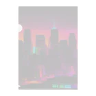 パワドラのネオンカラーで輝く都市2 クリアファイル