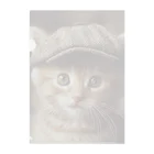 AQUAMETAVERSEのキャップを被った猫 アメジスト 2846 Clear File Folder