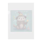 雑貨屋猫布団の願いが叶うラッコのお守りグッズ Clear File Folder