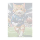 NekoAshiNoBathtubのアメリカンフットボールネコ Clear File Folder