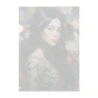 AQUAMETAVERSEのいろ色な、花に囲まれている女性　なでしこ1478 クリアファイル