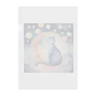 星降る夜にの眠り猫 Clear File Folder