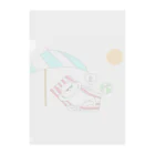 CrossArtのリゾートねこ Clear File Folder