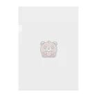 パステルパレットのくまくまハート Clear File Folder