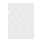 marbleのレトロファンシーうさぎパターン Clear File Folder
