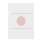 お絵かき屋さんの日本の国旗 Clear File Folder