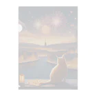 おったまケーキ店のねこ Clear File Folder