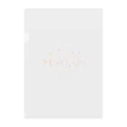 ainarukokoroのいらしゃいませ　花 Clear File Folder