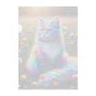 momonekokoの虹色に輝く優雅な猫 Clear File Folder