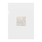 nigihayahiの夕焼けを走るシマウマ Clear File Folder