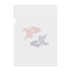 sokabeの和風シルエット金魚 Clear File Folder