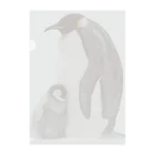 SWQAの皇帝ペンギン クリアファイル