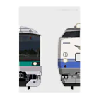 sushima_graphical_trainsの千葉の列車No.9_485系1500番台 / E233系2000番台 Clear File Folder