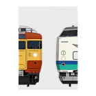 sushima_graphical_trainsの新潟の列車No.8_485系1500番台 / 115系1000番台 Clear File Folder