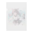 yos-1292583のねこニコばん Clear File Folder