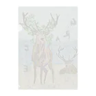 hisakonのdeer couple in the earth Clear File Folder