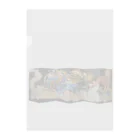 猫の頭の十三支・屏風 Clear File Folder