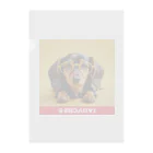 Design.DachsのI LOVE DACHS_02 Clear File Folder