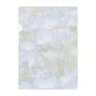 癒しの音楽の森の癒しの青いネモフィラ Clear File Folder