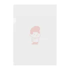 Poooompadoooourのおむずかりボーイ(線あり/あか) Clear File Folder