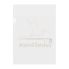 cahillのwind knot Clear File Folder