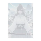 ISLG_AiのAIショップの刀と都市の詩：静寂の中の力強さ Clear File Folder