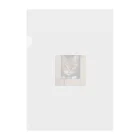 CozyKittyCornerの物陰から観察するかわいい猫 Clear File Folder