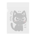 bona fideの開運黒猫　NIGER  ニゲル Clear File Folder