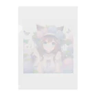 yos-1292583のねこニコばん Clear File Folder