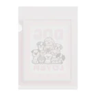 Void Dogの素敵なDOG LIVEの文字入りアート Clear File Folder