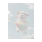 pezupezuの空飛ぶワンダフル犬 Clear File Folder