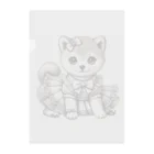 Snow-peaceのエレガントな子犬ドレス Clear File Folder