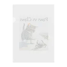 MatrixSphereのPaws vs Claws サバトラ Clear File Folder