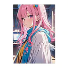 アタオカ1号のAIイラスト美少女(ピンク髪) Clear File Folder