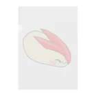 Lily bird（リリーバード）の優しいうさぎリンゴちゃん Clear File Folder