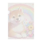 癒しのショップの夢の中の柴犬 Clear File Folder