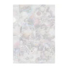 JUNGOonlyART 公式SHOPの桜カラーの幸せデザイン Clear File Folder