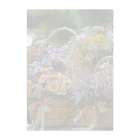 AQUAMETAVERSEの華やかな花が入った花かご　なでしこ1478 クリアファイル