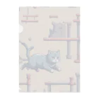 ネコの店のすばしっこい猫 Clear File Folder