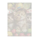 AQUAMETAVERSEの子猫のフルーツの楽園　なでしこ1478 Clear File Folder