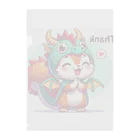 一番星のかわいいドラゴンコスチュームのリス Clear File Folder