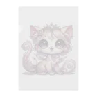 Snow-peaceの幻想のプリンセスキャット Clear File Folder