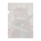 AQUAMETAVERSEの猫サムライ・ミケ　Tomoe bb 2712 Clear File Folder