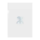 koriyuuの青白の芸術的な2人の女子高生 Clear File Folder