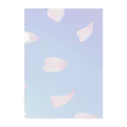 Lily bird（リリーバード）の花びらの舞う青空 Clear File Folder