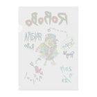 ねこぜや のROBOBO 「パキラロボ」 Clear File Folder