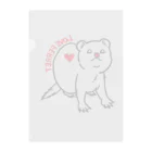 ナルーズ！のLOVE FERRET (黒線) Clear File Folder